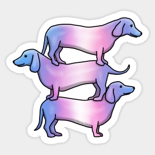 Wiener Goggies Trans Sticker